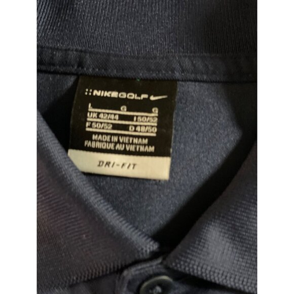 Nike Mens Dri-Fit Polo Shirt Gray Short Sleeve Performance Golf Top‎ Size L - Picture 14 of 16